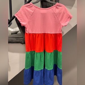 Hanna Andersson Pink, Red, Green, and Blue Kids Dress